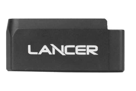 Lancer Systems L5AWM Extended Base Pad is black hardcoat anodized